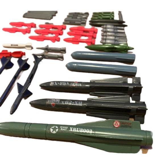 Lot of Assorted G.J. Joe Missiles, Rockets & Bombs 1980s, 90s, & 2000s - Picture 6 of 7